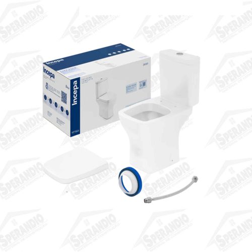 KIT COMPLETO VASO SANITÁRIO BOSS BRACO C/ASSENTO - INCEPA 