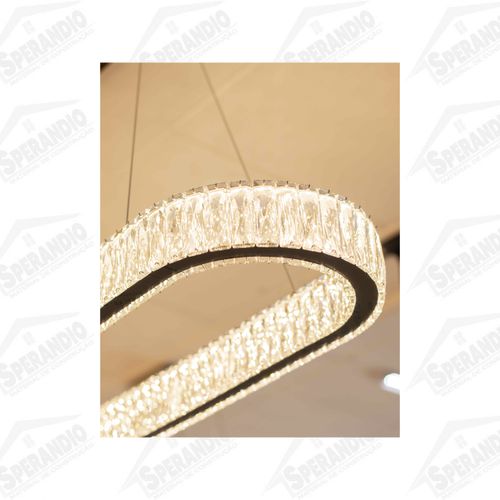 PENDETE CRISTAL OVAL 1000X3000MM 65W 3000K - LUCLAIR