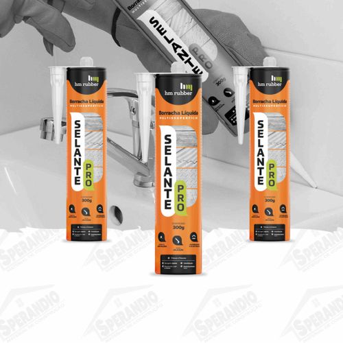 SELANTE PRO 300GR CINZA - HM RUBBER