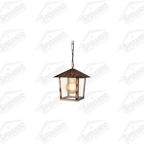 PENDENTE COLONIAL NINA QUAD.VD LISO 1XE27 COBRE LISO - BLUMENAU