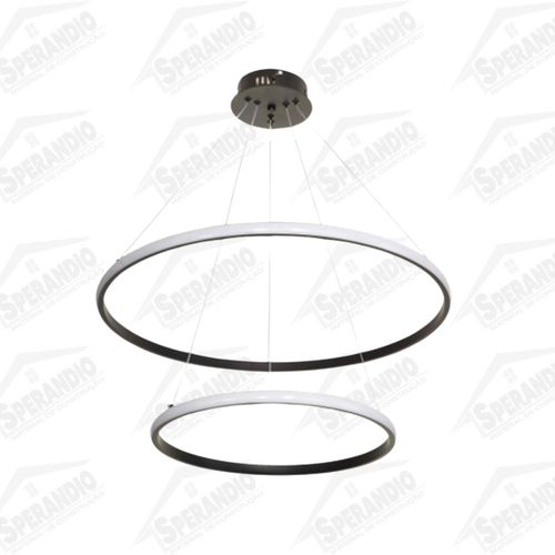 PENDENTE LED TIAKI 48W 3000K PRETO - ASTRALED