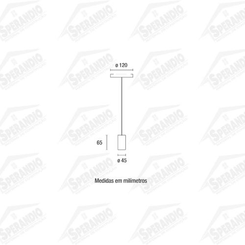 PENDENTE VINTAGE ALUM. LISO CABO PP PRETO 1XE27 - 1,5M PRETO - BLUMENAU