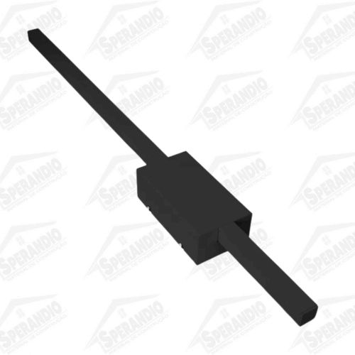 ARANDELA RETILINE LED 22W PRETO 127V - BRONZEARTE