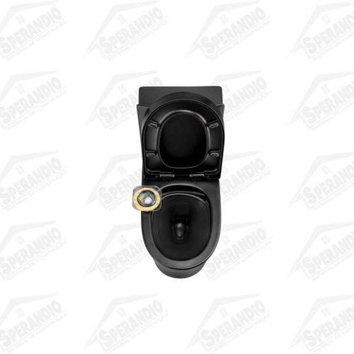 VASO MONOBLOCO AMBAR PRETO FOSCO C/ASSENTO - PETTRA