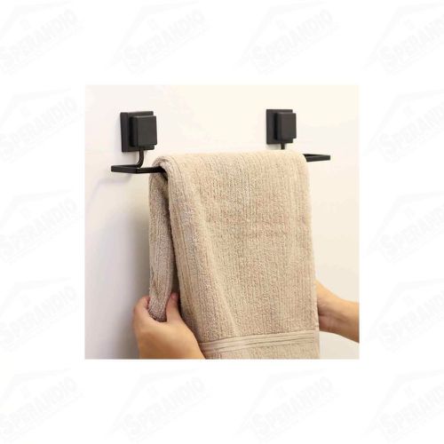 PORTA TOALHA BANHO PIATINA BLACK 3M - ARTHI