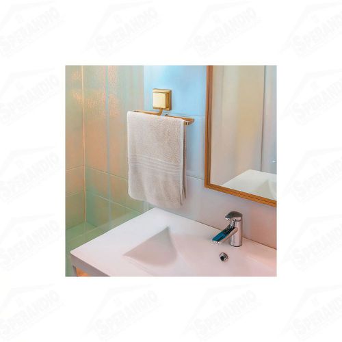 PORTA TOALHA ROSTO PIATINA DOURADO FOSCO - ARTHI