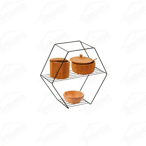PRATELEIRA HEXAGONAL DECORA BLACK - ARTHI