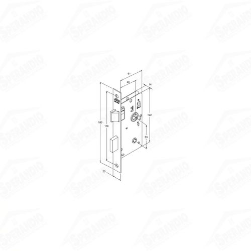 FECHADURA 823/21 RQ1 INOX BANHEIRO - STAM