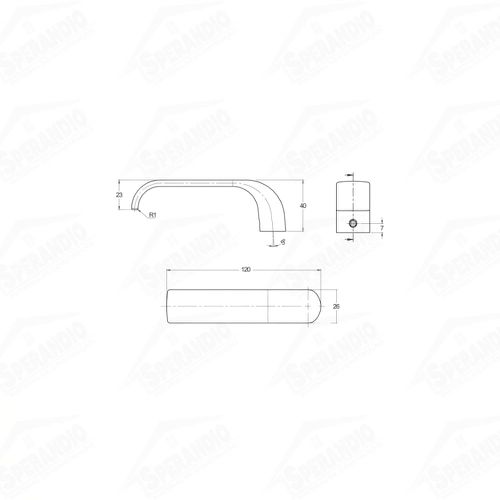 FECHADURA 823/39 RQ1 INOX BANHEIRO - STAM