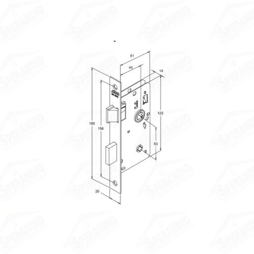 FECHADURA 824/33 ESP.ANTIQUE E-COAT BANHEIRO - STAM