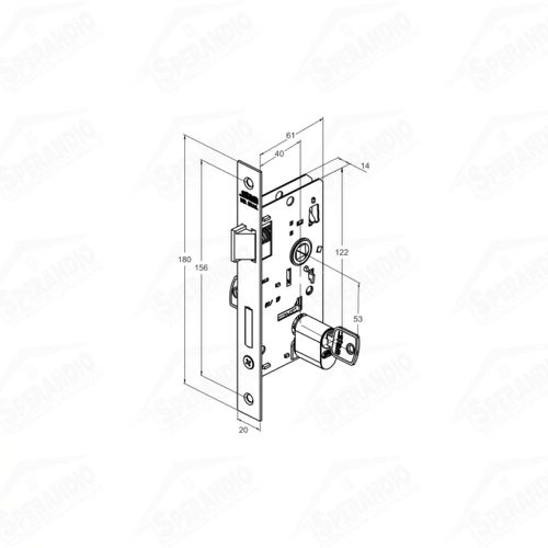 FECHADURA EXTERNA 803/09 ESP.ANTIQUE E-COAT EXTERNA - STAM