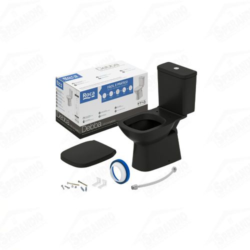 KIT VASO ACOPLADO DEBBA CLASSIC C/ASSENTO - ROCA