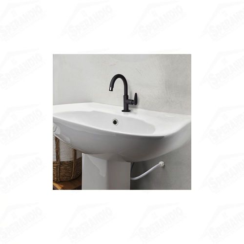 TORNEIRA MESA BICA ALTA PARA BANHEIRO ALLURE DECORE PRETO FOSCO - VIQUA