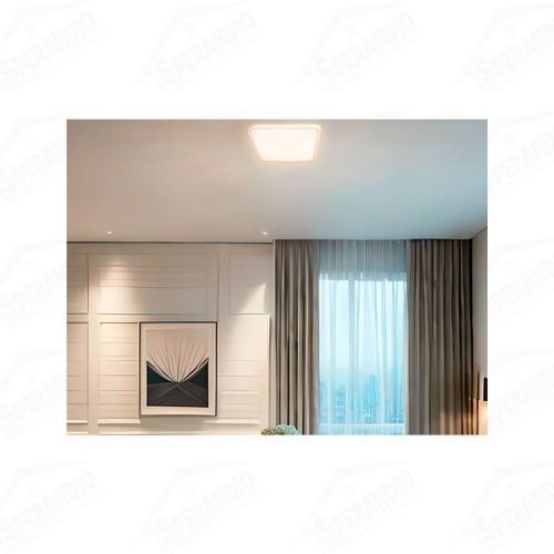 PLAFON LED QUADRADO LIORA 44X44 TW 30W C/CONTROLE 3K-4K-6K - TASCHIBRA