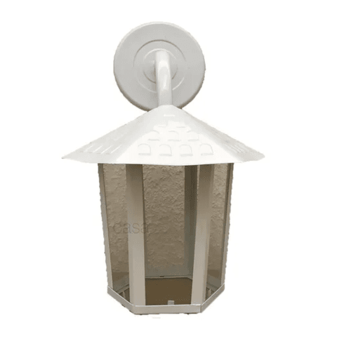 ARANDELA COLONIAL SEXT.1XE27 VD.LISO BRANCO BRILHANTE