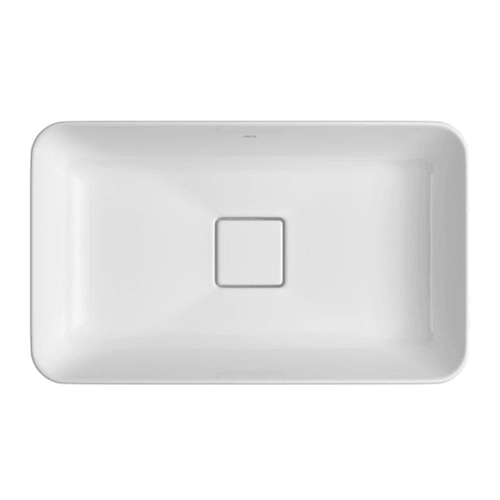 CUBA SOBREPOR SEMI-EMBUTIR RETANGULAR 50CM BRANCO