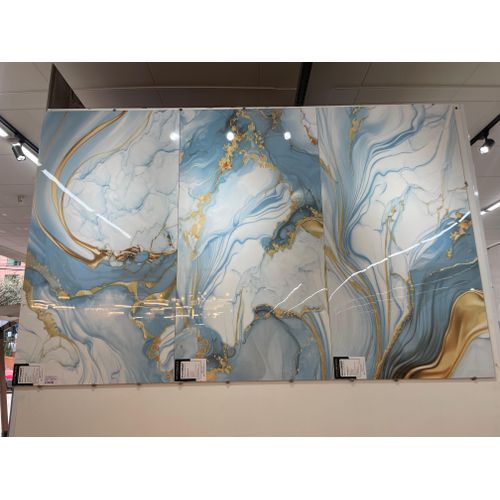 PLACA CERAMICA ROCHA 61X116 RETIF. POLIDO ORGANIC BLUE(2,83 M2/CX)