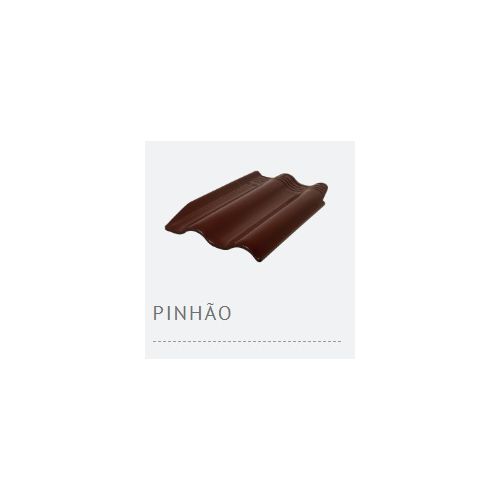 TELHA ESMALTADA 1 FACE TETTOLIT PINHAO VINHO - 7,8 PC/M2 (10%QUEDA MIN.)