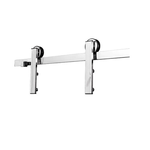 KIT P/PORTA CORRER EXT.TRILHO 40X10 PIPE LINE ROLD.3'' 3,00MT INOX