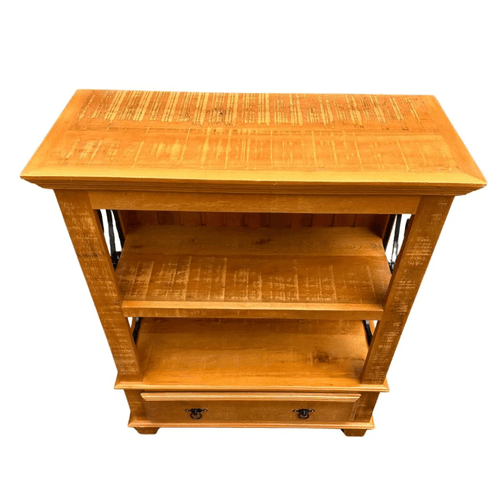 MOV.RUSTICO VAVA ARMARIO CRISTALEIRO DESENHADA EM ROCOCO 0,90X0,40X1,10MT