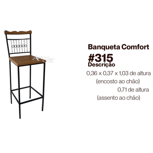 MOV.RUSTICO VAVA BANQUETA COMFORT