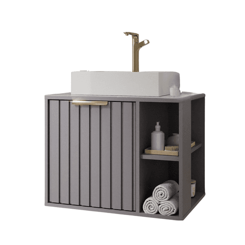 ARMARIO BANH.NORUEGA 80CM PLATINA