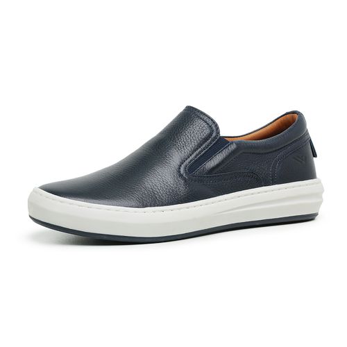 12051LCS-on masculino em couro. Forrado em couro f... - Terra dos Calçados