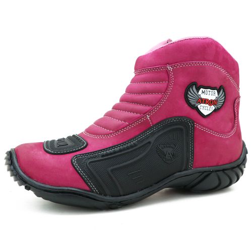 283AT-Bota para motociclista com protetor de borra... - Terra dos Calçados