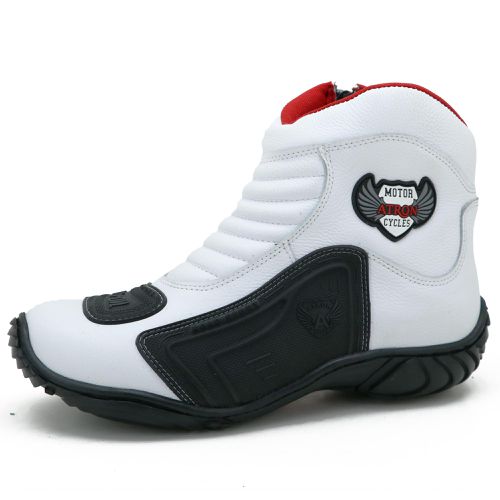 283AT-Bota para motociclista com protetor de borra... - Terra dos Calçados