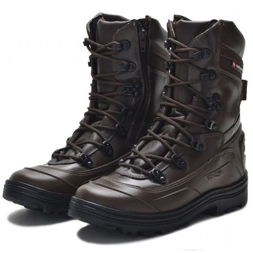289AT-Bota Coturno tático militar de couro robusto... - Terra dos Calçados