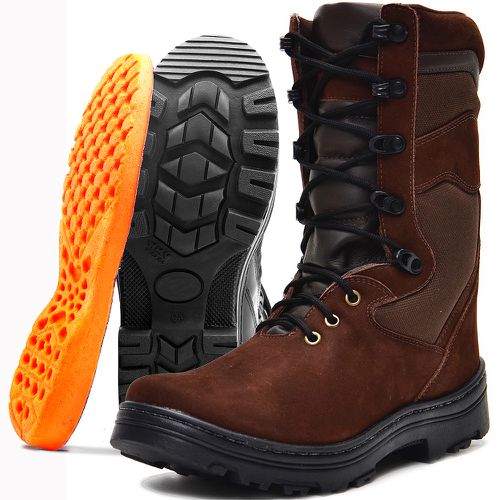 290AT-Bota Coturno tático militar de couro robusto... - Terra dos Calçados