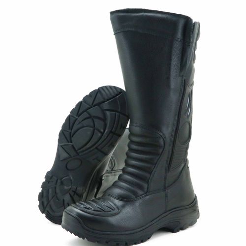 295AT-Bota de bombeiro civil em couro legítimo pre... - Terra dos Calçados