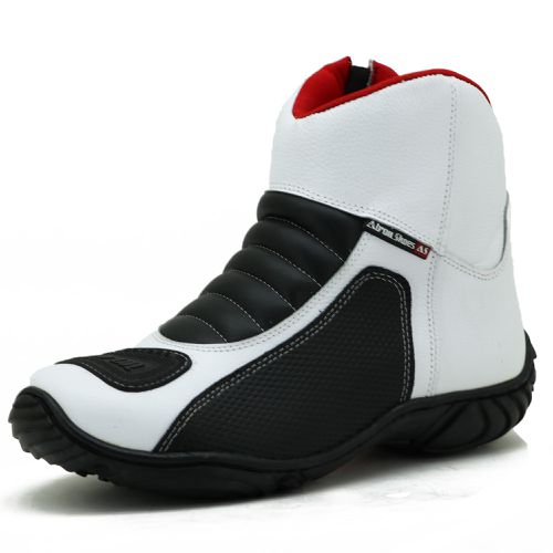 305AT-Bota motociclista couro semi impermeável pro... - Terra dos Calçados
