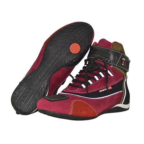 320AT-Bota Tênis Motociclista Cano Alto Couro com ... - Terra dos Calçados