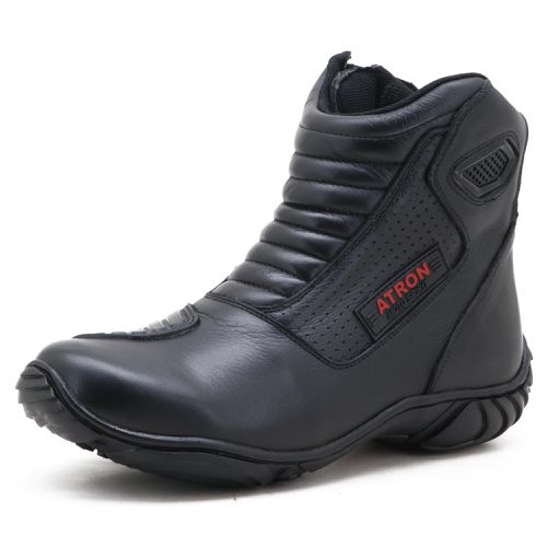410AT-Bota para motociclista em couro legítimo AS-... - Terra dos Calçados