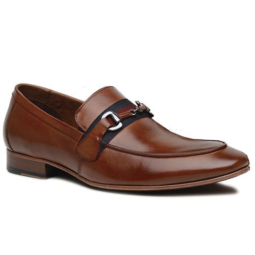 58851TW-Sapato Social Masculino feito a mão em cou... - Terra dos Calçados