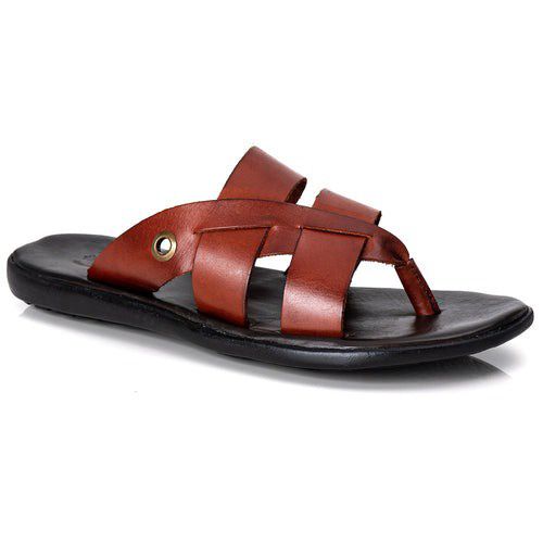 R15TCW-Sandalia Masculina couro descanso, eleganci... - Terra dos Calçados