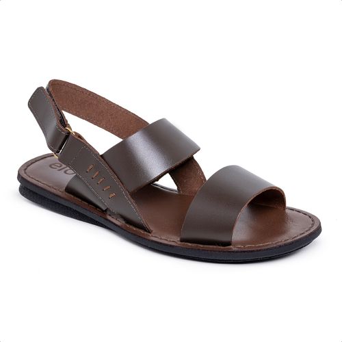 R26TCW-Sandalia Masculina couro descanso, eleganci... - Terra dos Calçados