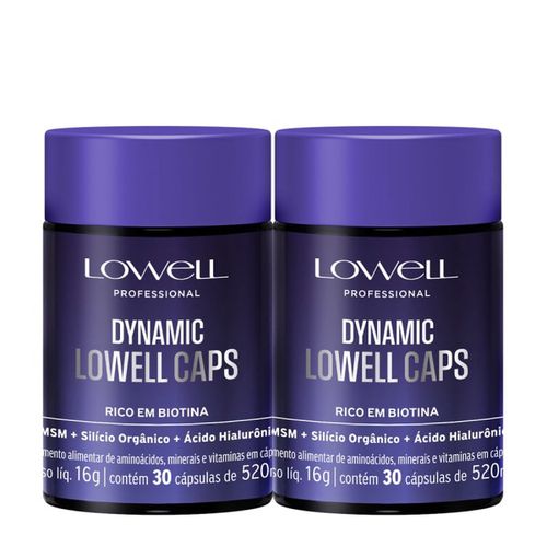 1508LW-Kit Dynamic Lowell Caps para cabelos fortif... - Terra dos Calçados