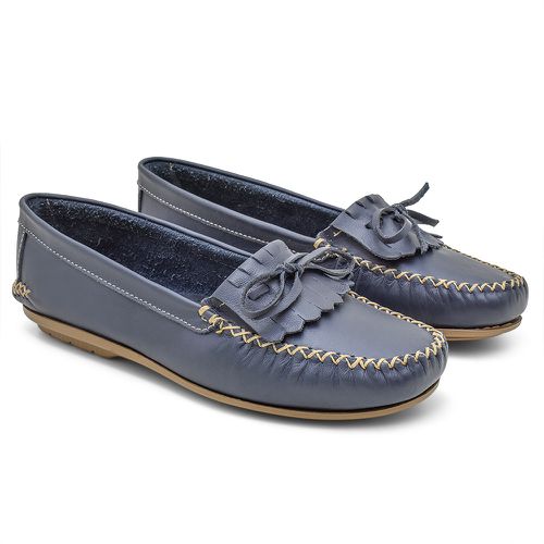 010MGR-Mocassim Feminino de couro natural conforto... - Terra dos Calçados