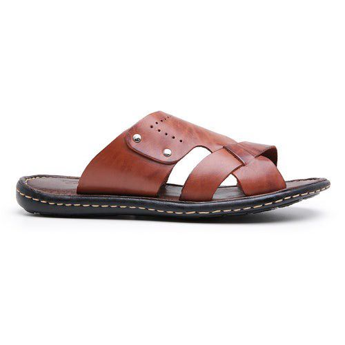 R6TCW-Sandalia Masculina couro descanso,elegancia ... - Terra dos Calçados