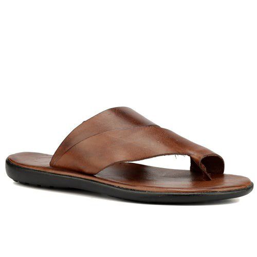 R3TCW-Sandalia Masculina couro descanso,elegancia ... - Terra dos Calçados