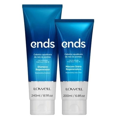 Kit Lowell Ends(2) Shampoo + Mascara diaria (condi... - Terra dos Calçados
