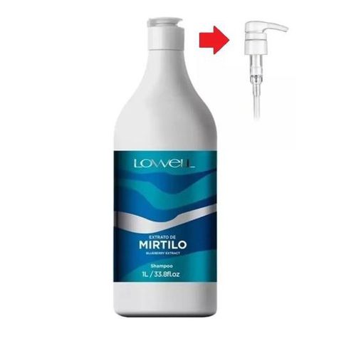 Shampoo Mirtilo 1000ml – PROFISSIONAL - LOWELL - 1... - Terra dos Calçados