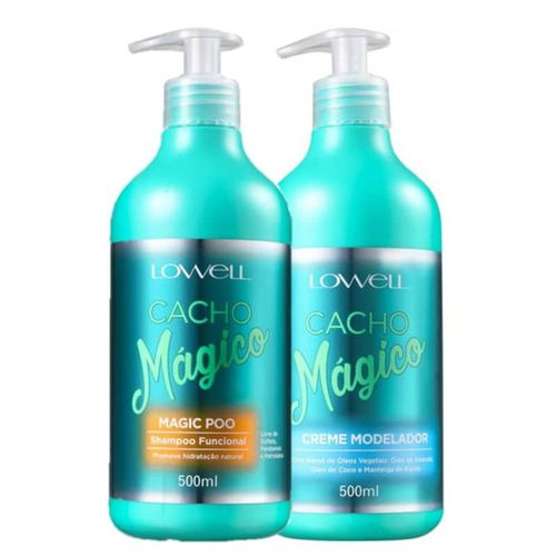 Kit Lowell Cacho Mágico Shampoo + Creme Modelador ... - Terra dos Calçados