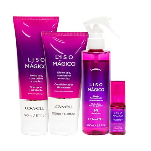 Kit Lowell Keeping Liss Liso Mágico Full (4 Produt... - Terra dos Calçados