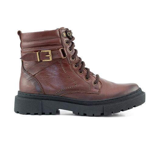 Bota Coturno Feminino, couro forrada tecido espuma... - Terra dos Calçados