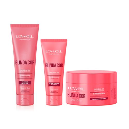1526LW Kit Blinda Cor Lowell Shamp+Cond+Mascara pr... - Terra dos Calçados