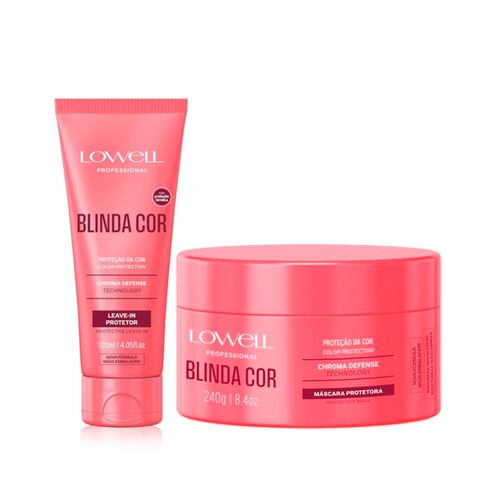 1529LW Kit Lowell Blinda Cor Leave-in+mascara hidr... - Terra dos Calçados
