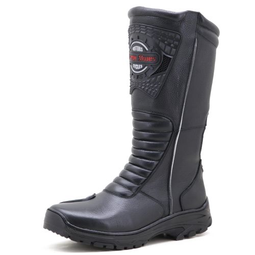 430AT-Bota para Motociclista De Couro resistente e... - Terra dos Calçados